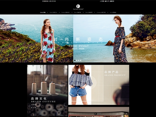 香港自由点服饰有限公司网站建设项目